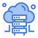 Cloud Hosting Cloud Server Cloud Databse Icon