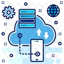 Cloud Hosting Cloud Computing Server Cloud Internet Hosting Icon