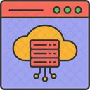 Cloud Hosting Cloud Server Cloud Computing Icon