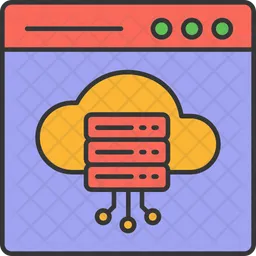 Cloud Hosting  Icon