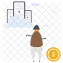 Cloud Hosting Cloud Computing Data Hosting Icon