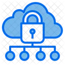 Cloud Hosting Lock  Icon