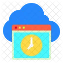 Cloud Hosting Timer  Icon