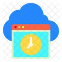 Cloud Hosting Timer  Icon