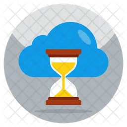 Cloud Hourglass  Icon