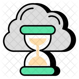 Cloud Hourglass  Icon