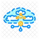 Hybrid Cloud Computing Icon