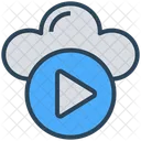 Media Multimedia Cloud Icon