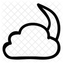 Cloud Moon Sleep Icon