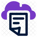 Cloud File Database Icon