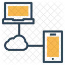 Cloud Data Sharing Icon