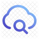 Cloud Search Loupe Icon
