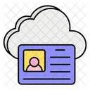 Cloud Id Cloud Computing Badge Icon