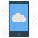 Cloud Im Handy Mobiltelefon Smartphone Symbol