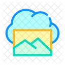 Cloud Image Storage  Icon