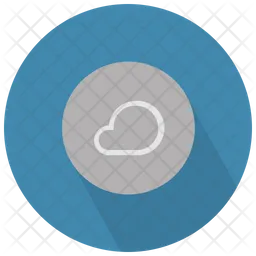 Cloud In Circle  Icon