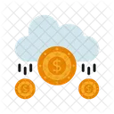 Cloud Income Cloud Money Cloud Banking Icon