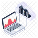 Cloud Datenanalyse Cloud Daten Cloud Infografik Symbol