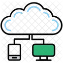 Cloud Information Computing Icon