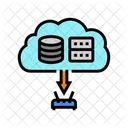 Cloud Infrastructure Data Icon