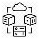 Cloud-Infrastruktur  Symbol