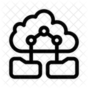 Cloud Infrastruktur Cloud Computing Server Symbol