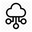 Cloud Infrastruktur Netzwerk Symbol