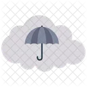 Cloud Insurance Umbrella Protection Icon