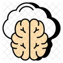 Cloud Intelligence Cloud Brain Cloud Mind Icon