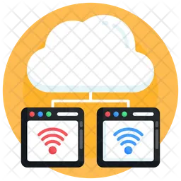 Cloud Internet Connection  Icon