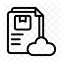 Cloud Inventory Online Stock Digital Warehouse Icon