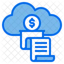 Cloud Invoice  Icon