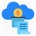 Cloud Invoice Money Icon