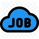 Cloud Job Online Business Online Job Icon