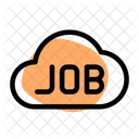 Cloud Job Online Business Online Job Icon