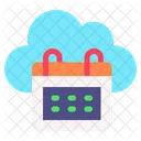 Cloud Kalender Zeitplan Kalender Icon