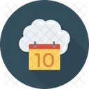 Cloudkalender Cloudcomputing Cloudspeicher Symbol