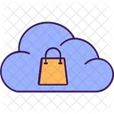 Cloud Kauf Cloud Shopping Cloud Verkauf Symbol