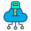 Cloud Key Secure Cloud Secure Data Icon