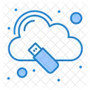 Cloud Key Cloud Data Big Data Icon