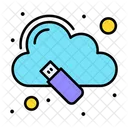 Cloud Key Cloud Data Big Data Icon