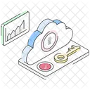 Cloud Key Cloud Access Cloud Service Icon