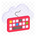 Cloud Keyboard Input Device Cloud Technology Icon