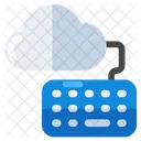 Cloud Keyboard Input Device Cloud Technology Symbol