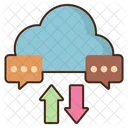 Cloud-Kommunikation  Symbol