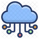 Cloud-Kommunikationsnetzwerk  Symbol