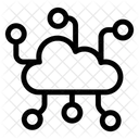 Cloud-Kommunikationsnetzwerk  Symbol