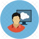 Cloud Online Computing Symbol
