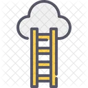 Cloud Ladder Success Cloud Icon