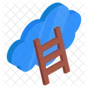 Cloud Ladder Cloud Career Cloud Success Icon